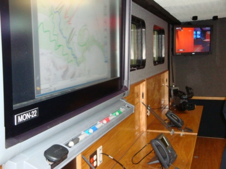 Mobile Command & Control Trailer - Interior